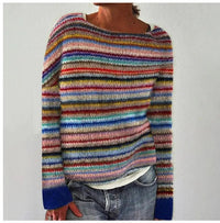 Isabella | Retro gestreifter Strickpullover