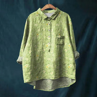 Michelle | Vintage Puff Blouse met Lange Mouwen