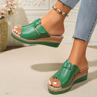 Livia | Comfortabele wedge sandalen met klittenbandsluiting