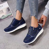 Noa | Comfortable and elegant platform sneakers with lace-up closure