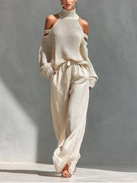 Mariana | Comfortable & Stylish Knitted Set with Cold Shoulders