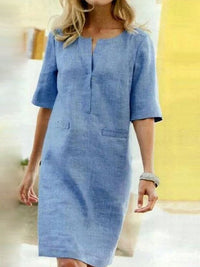 Charlotte | Comfortabele en elegante jurk met split-hals