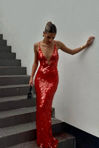 Mila | Elegante abito da cerimonia con paillettes lucenti