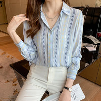 Elegancia Couture Modieuze Bloemenprint Shirts voor Vrouwen