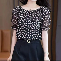 Nueva Blusa de Chifón de Moda Coreana