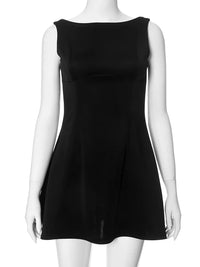 Vestido Mini Blanco sin Espalda para Verano 2024