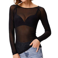 Nadine | Elegant mesh going-out top