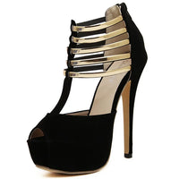 Sommer High Heel Sandalen - Trendiges Fischmaul-Design
