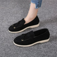 FashionWalk Leder Kaschmir Loafer