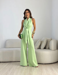 Nora | Mono suave y elegante con pantalones anchos