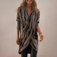Elena | Elegant abstract draped tunic top