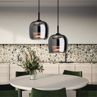 Orelia | Pendant Light | Black Glass