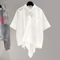 Sommerbluse mit Patchwork-Design