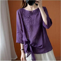 Top de Verano Bordado y Aireado para Mujeres