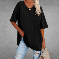 Mara | Soft and breathable V-neck T-shirt
