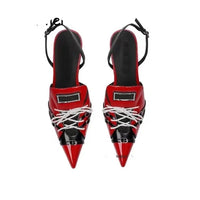 Patchwork Sandalen mit Absatz - Die perfekte Mischung aus Stil und Komfort!