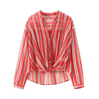 Blusa a Rayas de Verano con Botones