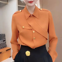 Elegance Envy Asymmetrical Blouse