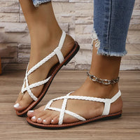 Elegant Summer Braided Sandals for Women