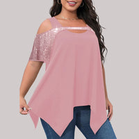 Plus Size Lässiges Sommer T-Shirt von Fashionista