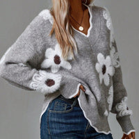 Fleur | Eleganter Pullover mit einzigartigem Blumenmuster