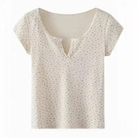 BelleFleur Zomerse Bloemenprint Korte T-shirts