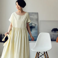Sommerkleid Luxuriöses Modehaus Gelb