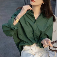 Chique Zomer Retro Groene Blouse