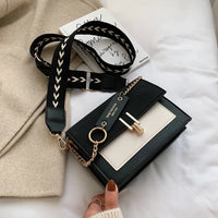 LuxeLena Contrast Color Shoulder Bag