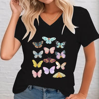FloraVibe Vlinder Graphic T-Shirt