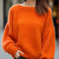 Lieke | Damen Warmer Pullover | Orange