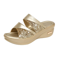 GlamourGlut Keil-Sandalen