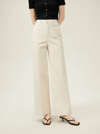 Jeans Blancos Rectos LuxeLoom