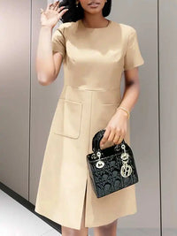 Vestido Elegante con Bolsillos LuxeLoom