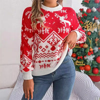 Weihnachtsgestrickter Pullover für Damen von WinterCharm