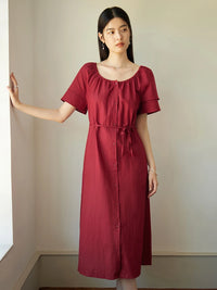 HorizonÉlégance Robe d'Été Rétro