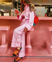 Conjunto de moda rosa Rosa Belle