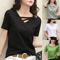 Zesta Luxus Casual V-Ausschnitt T-Shirt