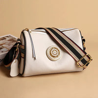Aurelia Luxe Rotating Leather Handbag