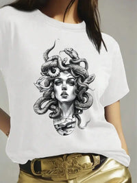 Merel Mode Harajuku Baumwoll T-Shirt