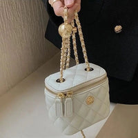 Bolso de Hombro LuxeLynx Camellia con Cuadros