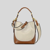 LuxElegance Canvas Bucket Bag