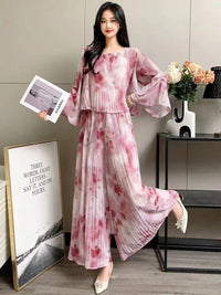 Celinara Kleurvolle Lente Zomer Tie Dye Set