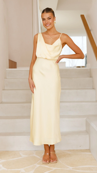 Sabine | Elegantes Kleid mit Trägern und gekreuztem Rücken