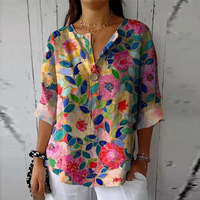 Sabine | Classic long-sleeve cotton summer blouse