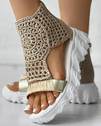 Trendy Tint Golden Summer Glow Sandals