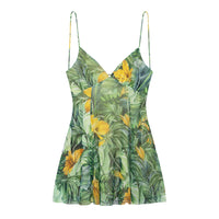 Sandra| Summer mini dress with floral pattern