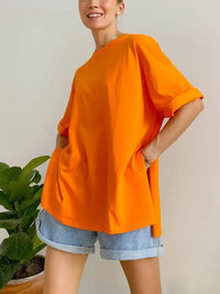 Lotte | Damen Casual T-Shirt | Orange