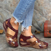 Velanora - Sandalias ortopédicas retro para mujer