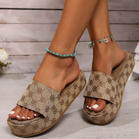 SommerGlut Blumige Sandalen